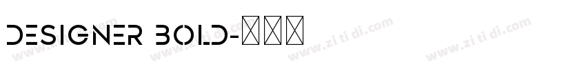 Designer Bold字体转换